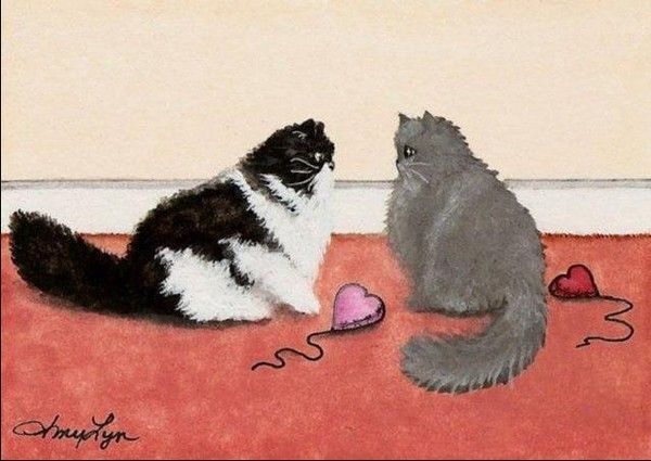 14-Chats & mignons tableaux de A.Bihrle