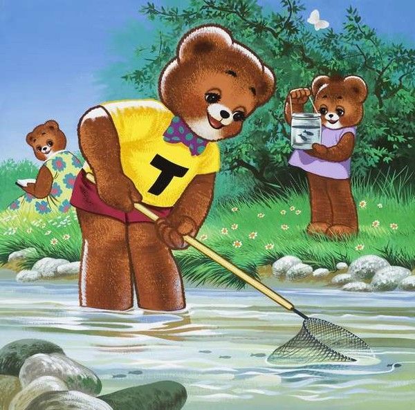 Mignonnes illustrations Teddy bear et Jolly dog