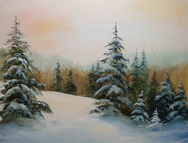 HIVER en peintures serie C (N.H)