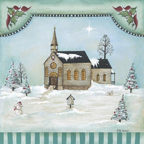 HIVER & NOEL country  & folk art serie B