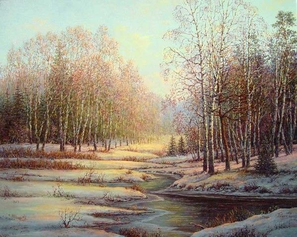 HIVER en peinture serie C   (S.P)