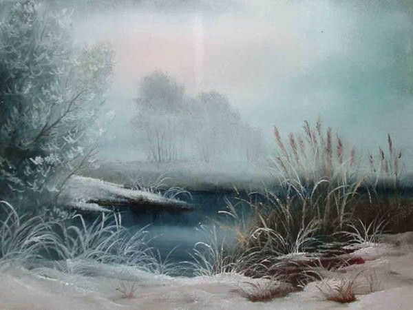 HIVER en peintures serie C (N.H)