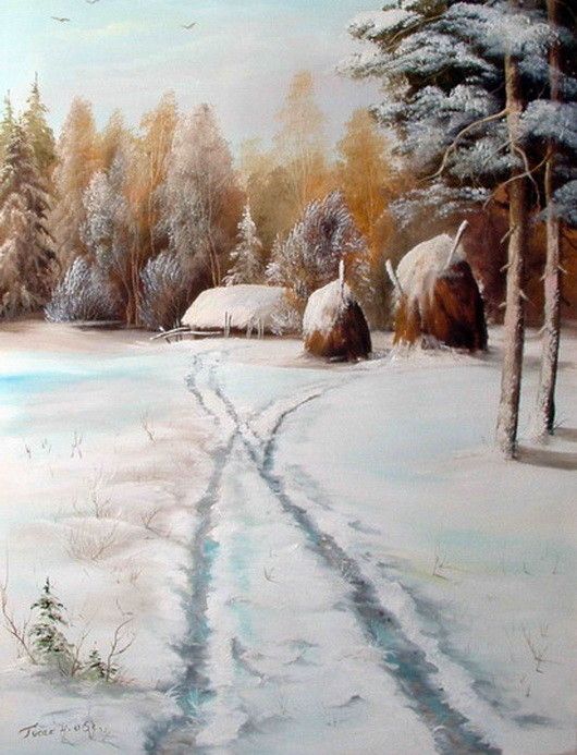 HIVER en peintures serie C (N.H)