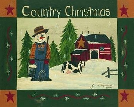 Hiver et Noel  country & folk art serie C
