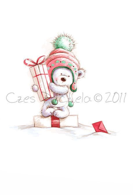 Mignonnes illustrations de Czes Pachela ( hiver) 