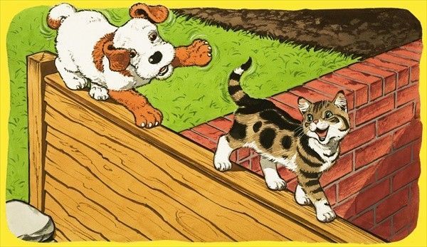 Chats ou chiens en illustrations