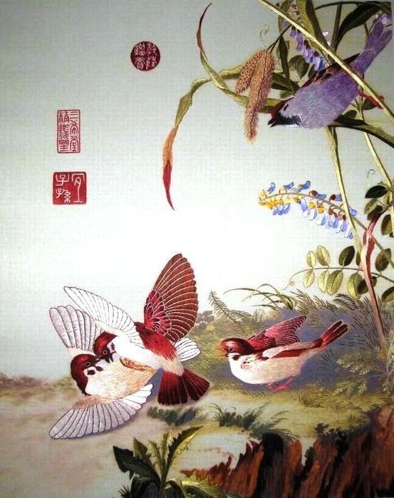 Art  asiatique  faune et flore  