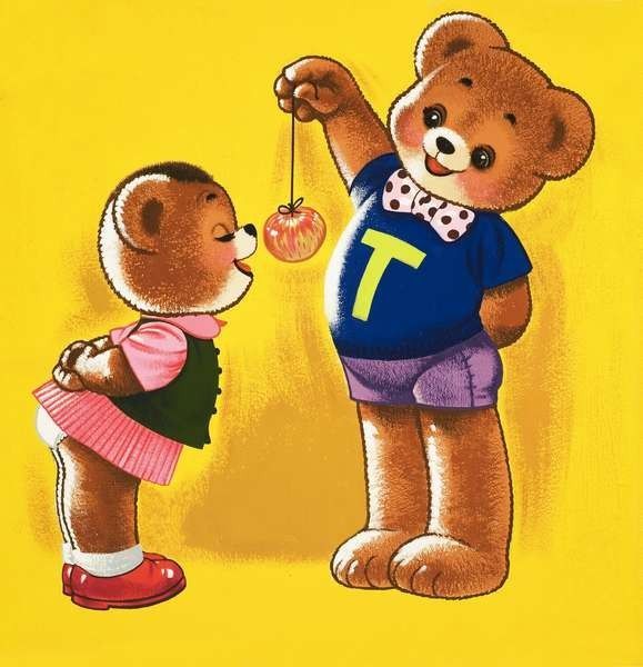 Mignonnes illustrations Teddy bear et Jolly dog