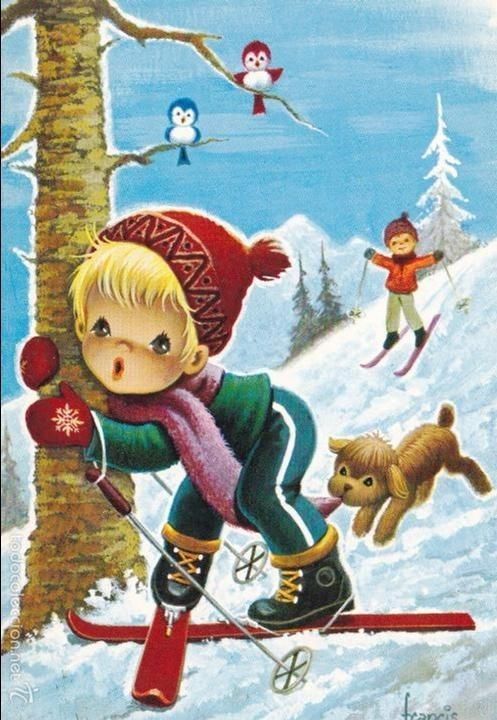 33-Hiver et Noel mignonnes illustrations d'hiver et de Noel