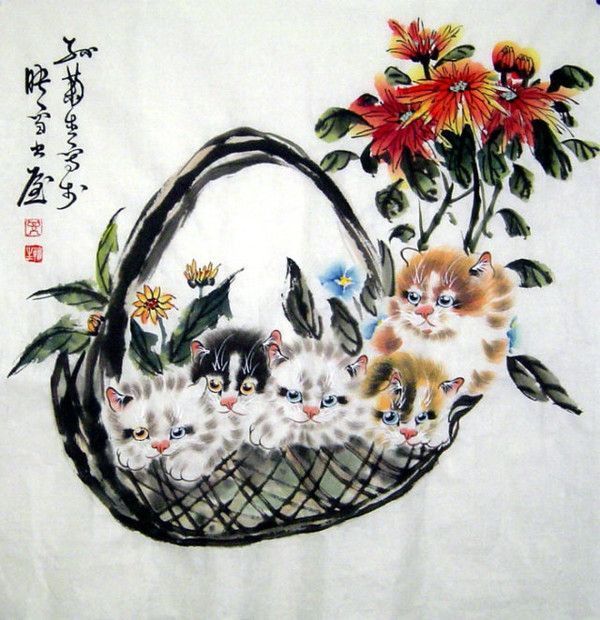 Art asiatique faune et flore  ( S.J)