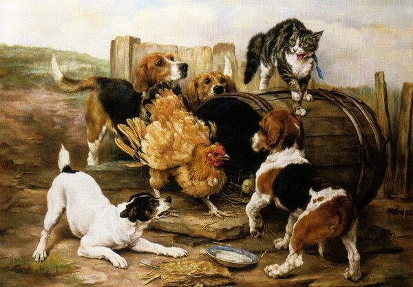 Art classique animaux et paysages  