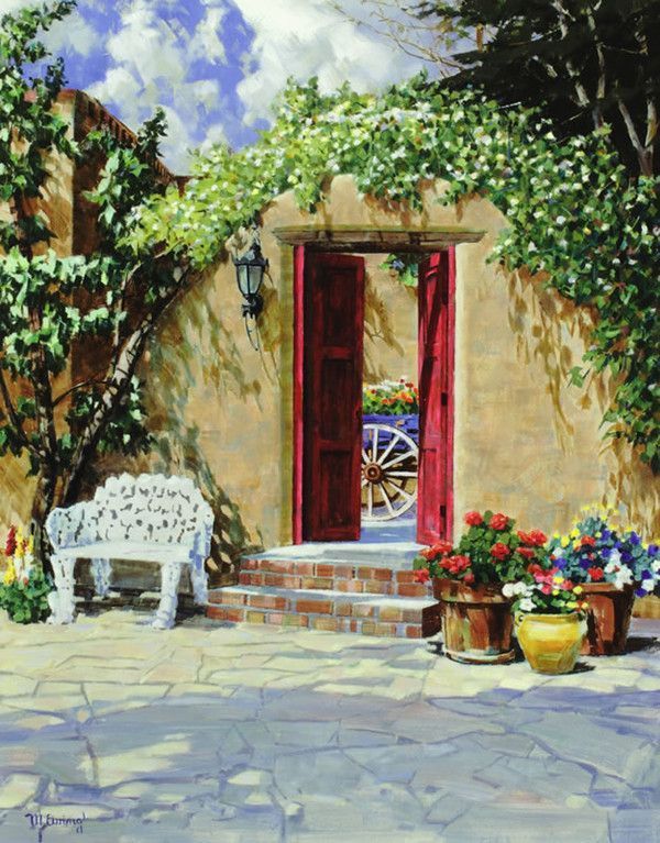 Cottages et villes en peintures