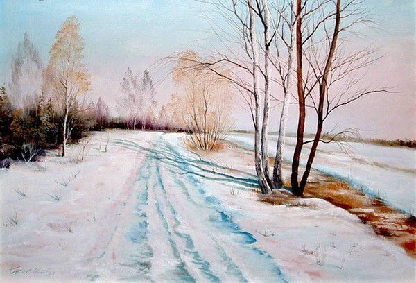 HIVER en peintures serie C (N.H)