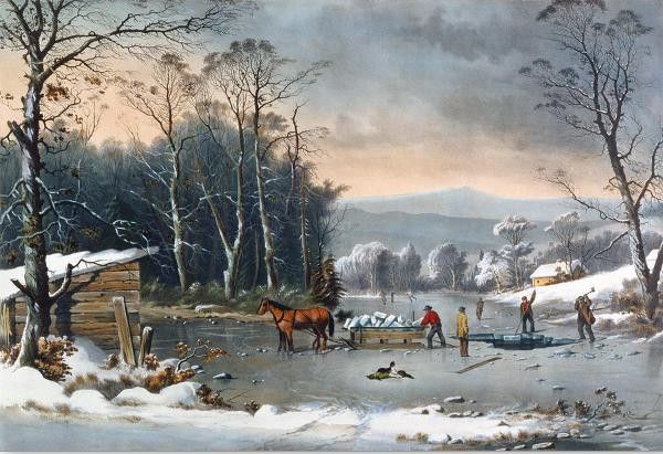 art classique  animaux et paysages  ( hiver) L.N