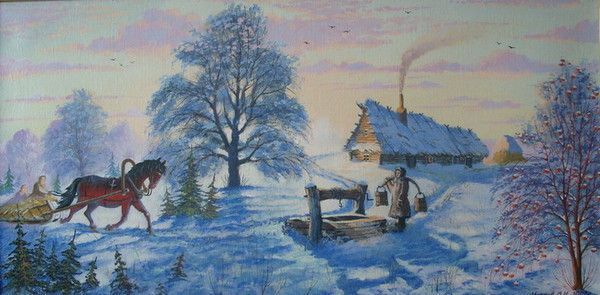 HIVER en peinture serie C  ( V.N. M )