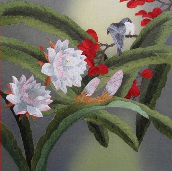 Art  asiatique  faune et flore  