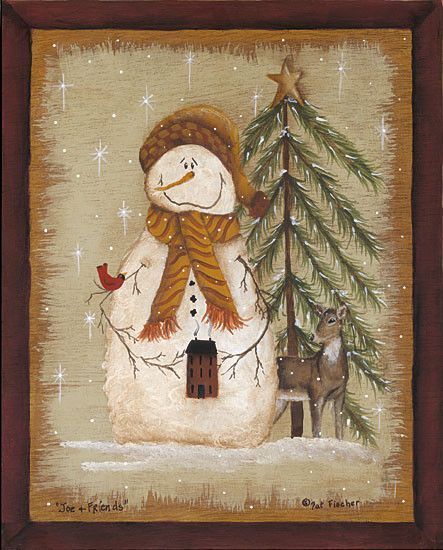 HIVER & NOEL country  & folk art serie B