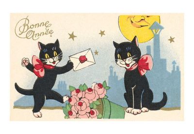 Hiver & Noël : cartes postales anciennes ( Nouvel an  ) 