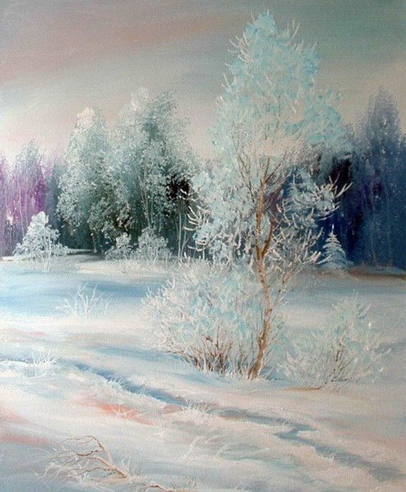 HIVER en peintures serie C (N.H)