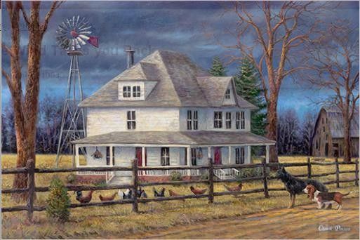 Cottages et villages en peintures de Chuck Pinson