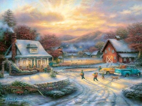 24-Cottages et villages en peinture ( Chuck Pinson ) 