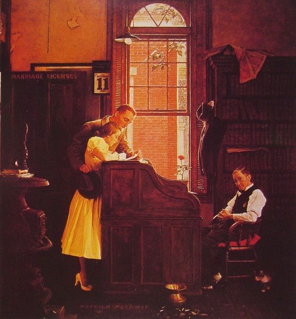 Illustrations vintage de N.Rockwell  