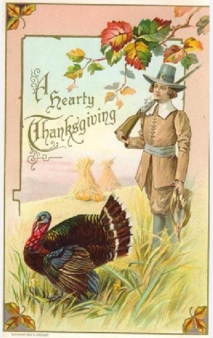 15- Cartes vintage A ( fêtes diverses) :Thanksgiving