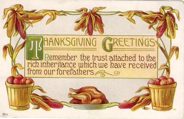 15- Cartes vintage A ( fêtes diverses) :Thanksgiving