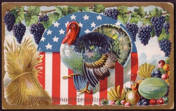 15-Cartes vintage A ( fêtes diverses ) Thanksgiving