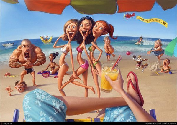 Tableaux art digital divers artistes  2   de  Tiago Hoisel 