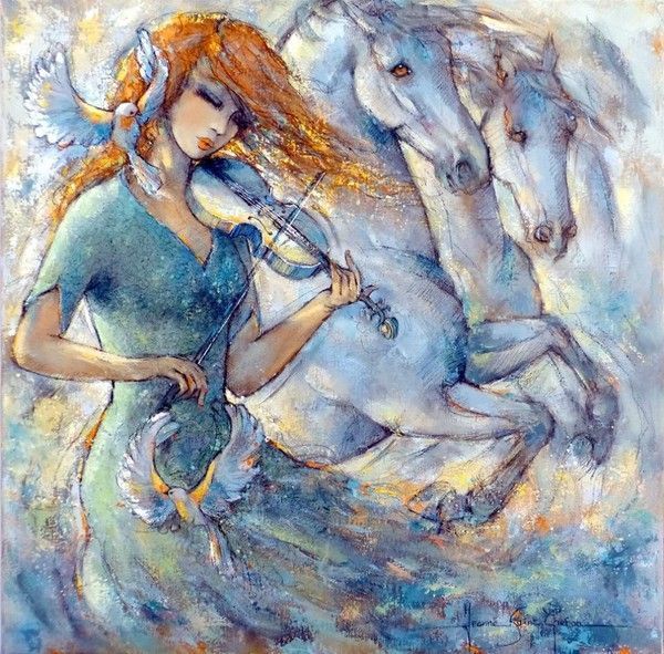 12-Beaux tableaux de Jeanne Saint Cheron