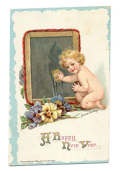 Hiver & Noël : cartes postales anciennes ( Nouvel an   ) 