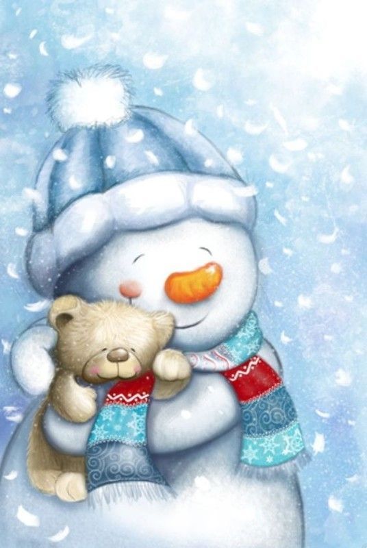 33-Hiver et Noel mignonnes illustrations d'hiver et de Noel