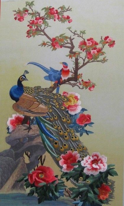 Art  asiatique  faune et flore  