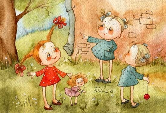 Mignonnes illustrations de V. Kirdiy