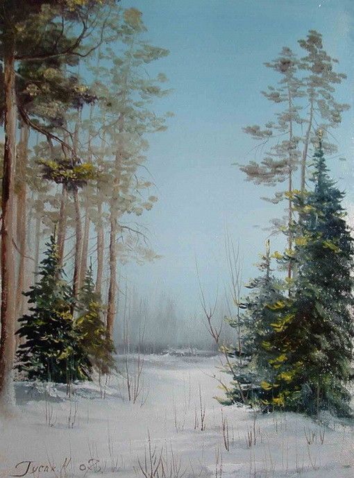 HIVER en peintures serie C (N.H)