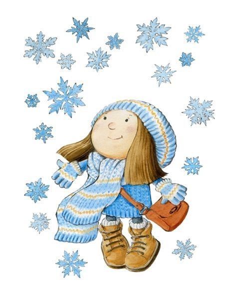 33-Hiver et Noel mignonnes illustrations d'hiver et de Noel