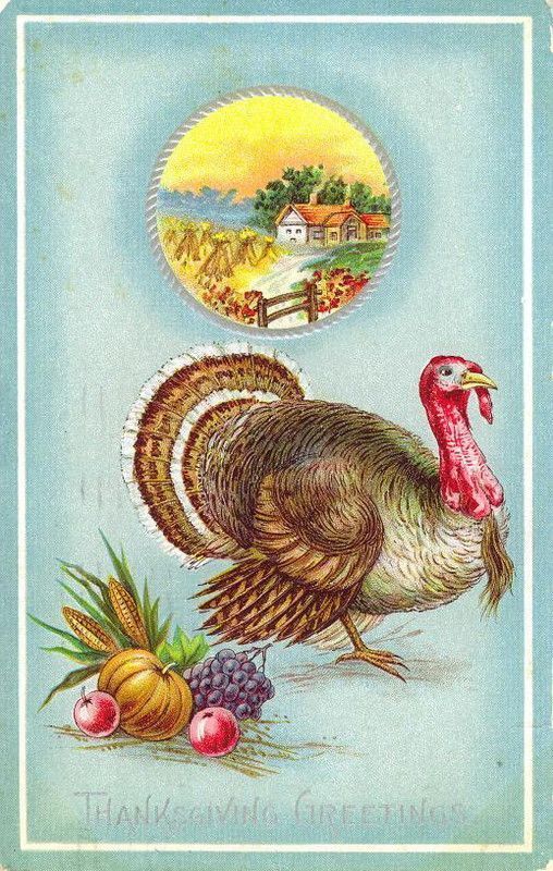 15- Cartes vintage A ( fêtes diverses) :Thanksgiving