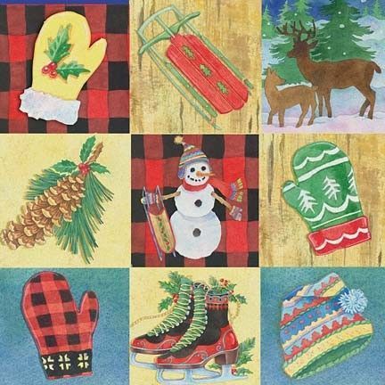 HIVER & NOEL Country & folk art  A