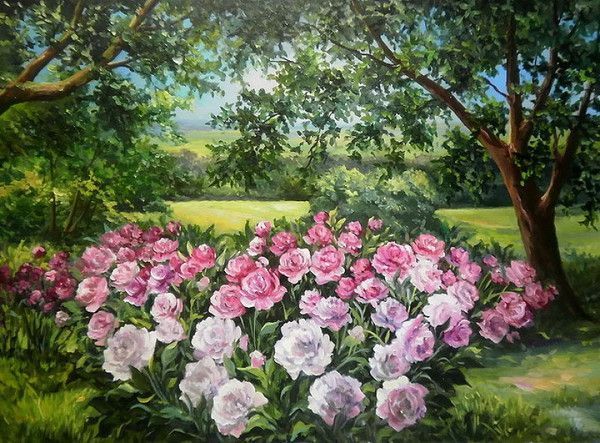 Fleurs fruits jardins en peintures 2 ( A.B)