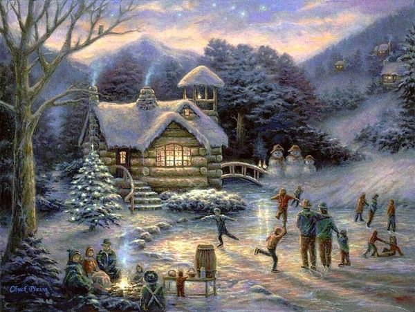 Les images de Noël (Paysages et illustrations féeriques) 59b83043