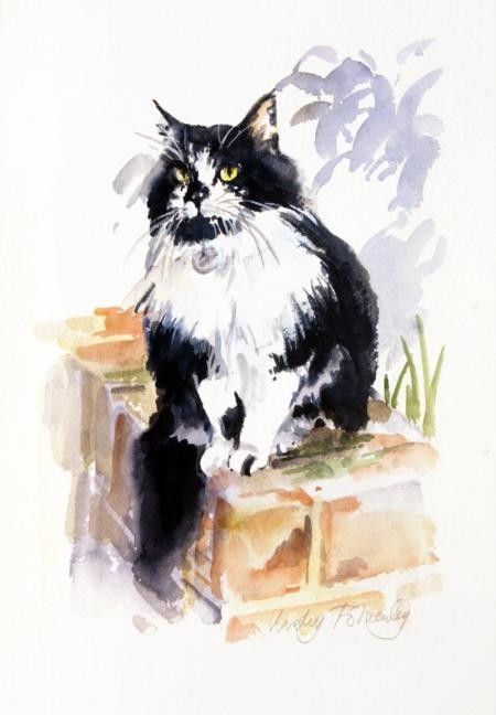 chats en peintures ( serie A )  ( L.F )