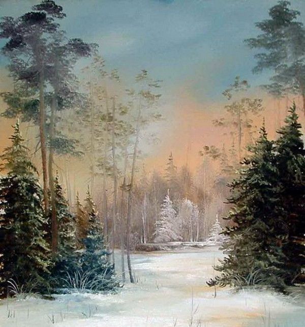 HIVER en peintures serie C (N.H)