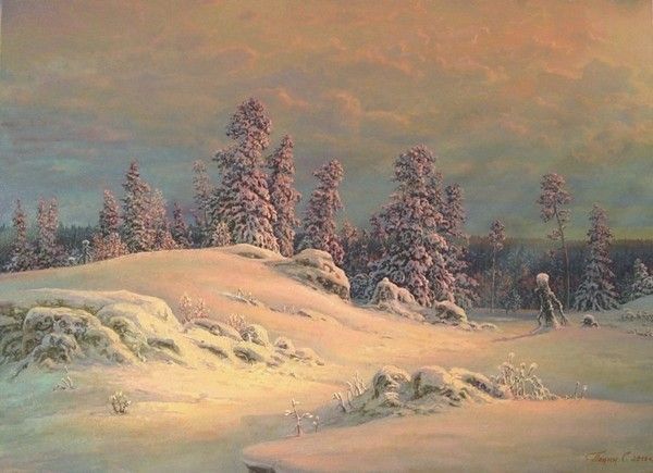 HIVER en peinture serie C   (S.P)