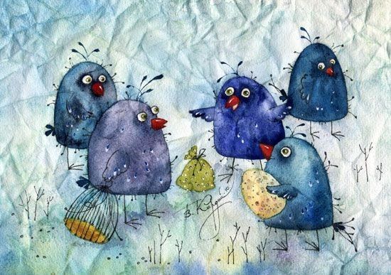 Mignonnes illustrations de V. Kirdiy