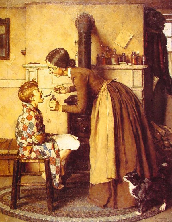 Illustrations vintage de N.Rockwell  