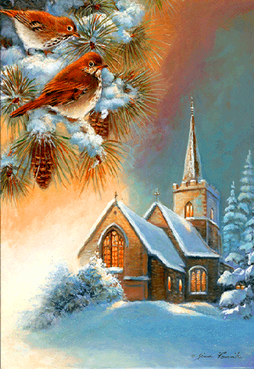 Belle peinture d'hiver ... dans Noël et 1er de l An (83) 6x2lcra7