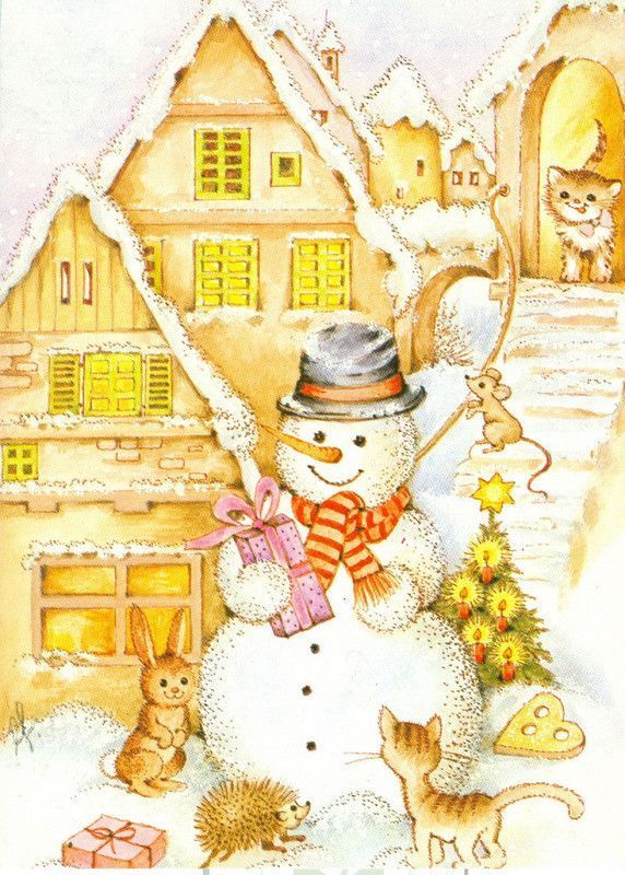 33-Hiver et Noel mignonnes illustrations d'hiver et de Noel