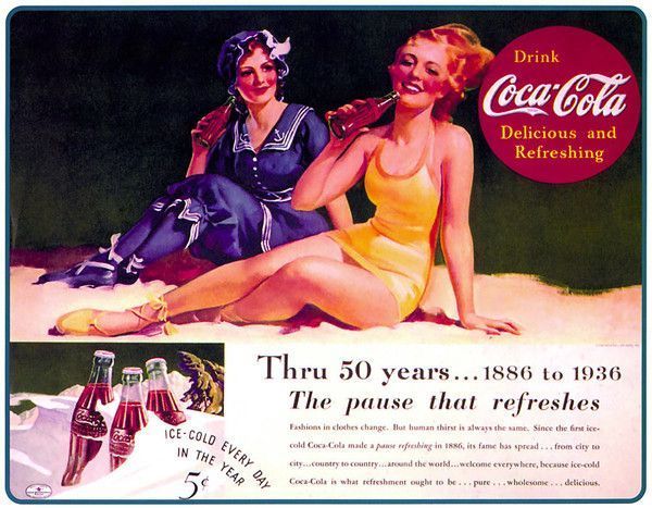 Illustrations vintage Coca-Cola