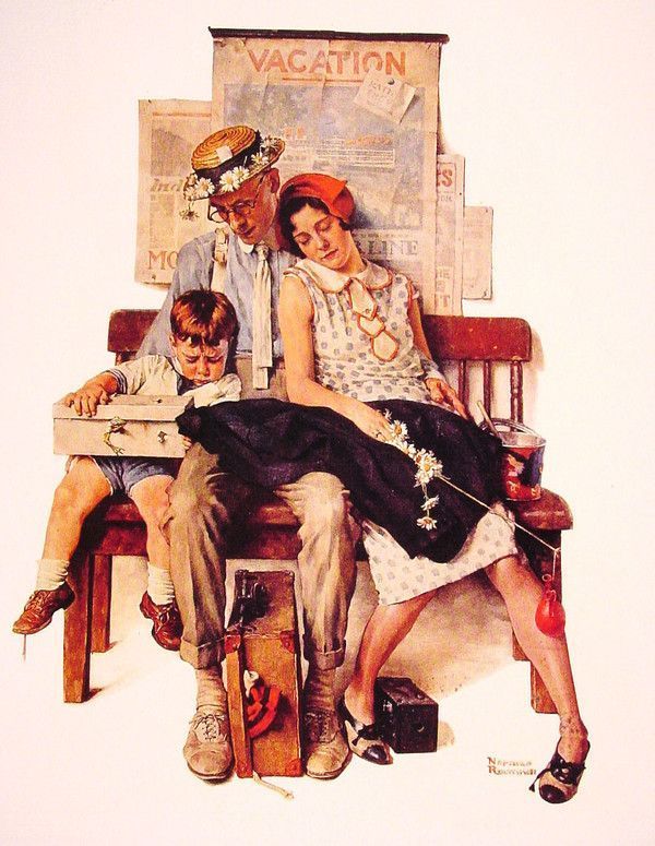 Illustrations vintage de N.Rockwell  